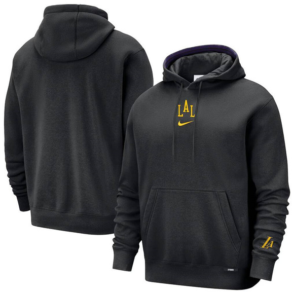Men's Los Angeles Lakers Black 2025-26 City Edition Hoodie
