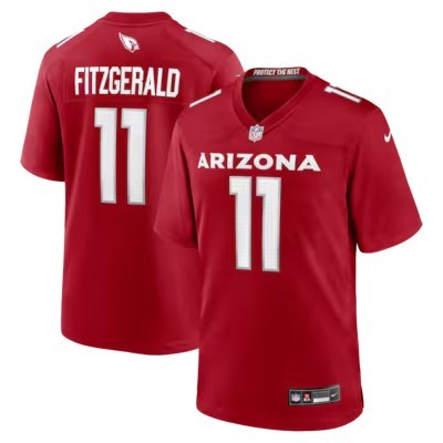 Men's Arizona Cardinals #11 Larry Fitzgerald Nike Cardinal Team Retired Stitched Vapor Limited Jersey