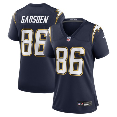 Women's Los Angeles Chargers #86 Oronde Gadsden Nike Navy Alternate 2 Super Chargers Stitched Vapor Limited Jersey