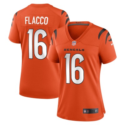 Women's Cincinnati Bengals #16 Joe Flacco Nike Orange Alternate Stitched Vapor Limited Jersey