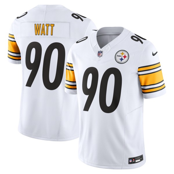 Men's Pittsburgh Steelers T.J. Watt Nike White Vapor F.U.S.E. Limited Stitched Jersey