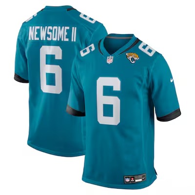 Men's Jacksonville Jaguars #6 Greg Newsome II Nike Teal Team Stitched Vapor Untouchable Limited Jersey