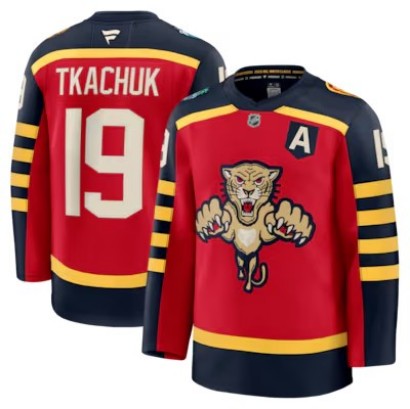 Men's Florida Panthers #19 Matthew Tkachuk Red 2026 Winter Classic Premium Stitched Jersey
