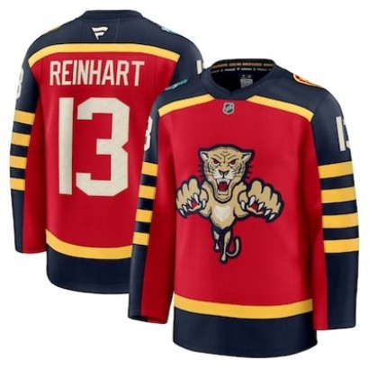 Men's Florida Panthers #13 Sam Reinhart Red 2026 Winter Classic Premium Stitched Jersey