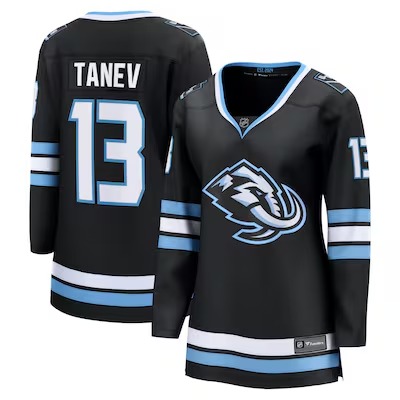 Women's Utah Mammoth #13 Brandon Tanev Black Home Stitched Breakaway Player Jersey
