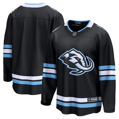Men's Utah Mammoth Blank Black Home Breakaway Stitched Hockey Jersey