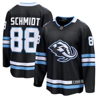 Men's Utah Mammoth #88 Nate Schmidt Black Home Breakaway Player Stitched Hockey Jersey