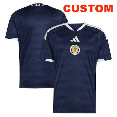 Men's Scotland National Team Custom Navy adidas FIFA x World Cup 2026 Home Replica Jersey