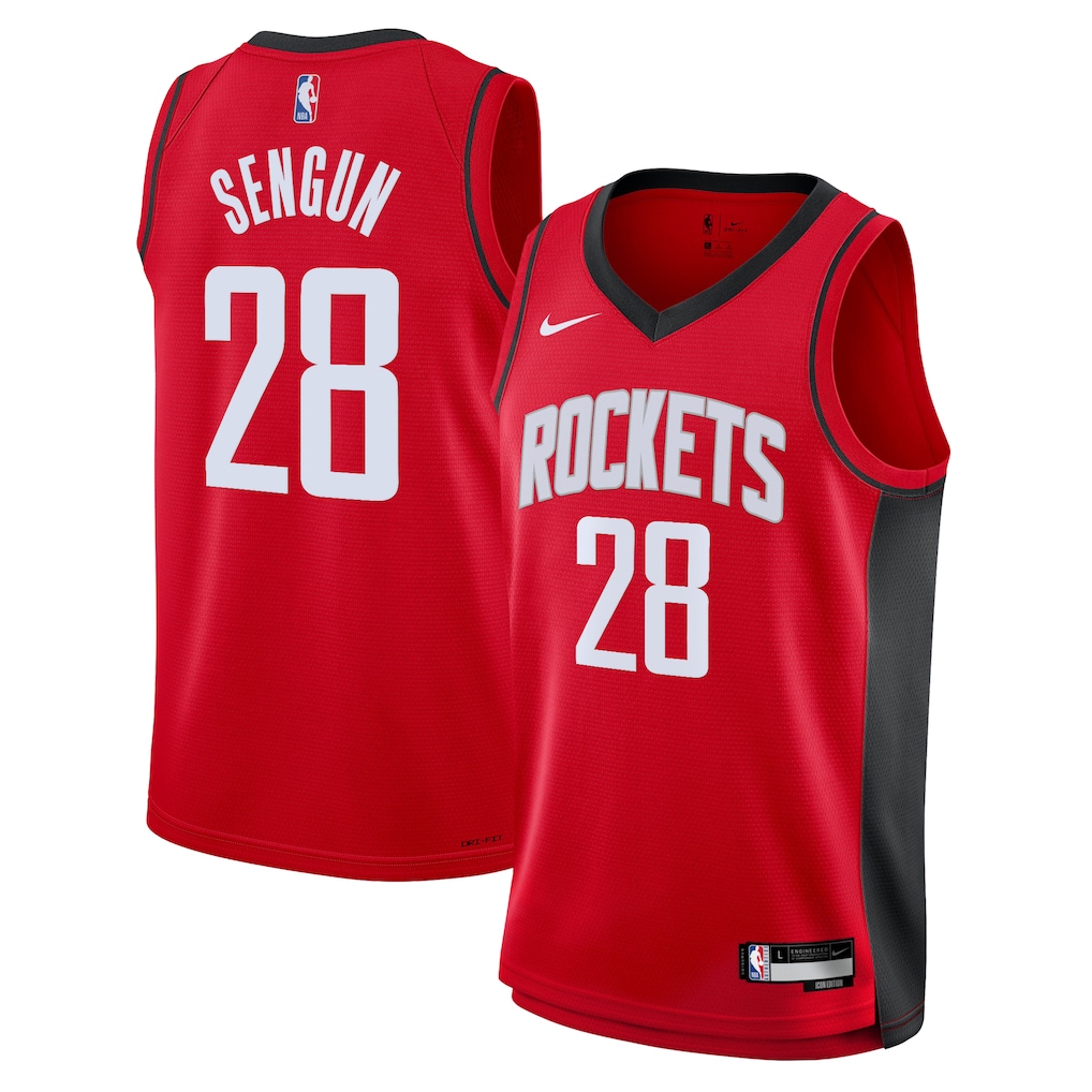 Men's Houston Rockets #28 Alperen Sengun Red Nike Icon Swingman Stitched Jersey
