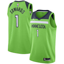 men's minnesota #1 edwards custom