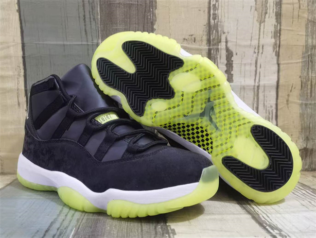 Men's Running weapon Air Jordan 11 Black Shoes 117