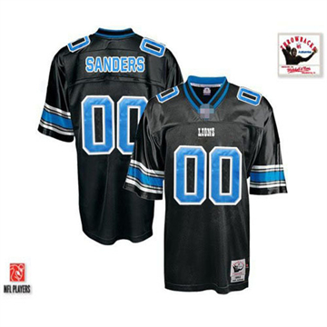 Gender's Detroit Lions Active Player Custom Throwback Black Stitched NFL Jersey