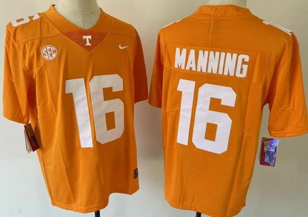 Youth Tennessee Volunteers #16 Peyton Manning Orange College Football Jersey