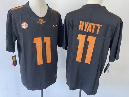 Youth Tennessee Volunteers #11 Jalin Hyatt Black College Football Jersey