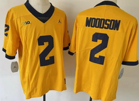 Youth Michigan Wolverines #2 Charles Woodson Yellow College Football Jersey