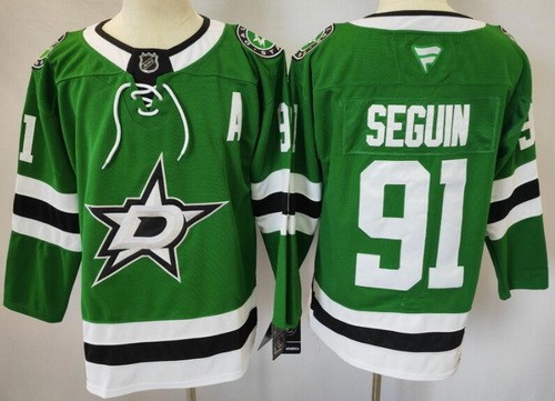 Men's Dallas Stars #91 Tyler Seguin Green Authentic Jersey