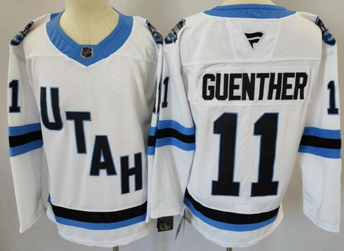 Men's Utah #11 Dylan Guenther White Authentic Jersey