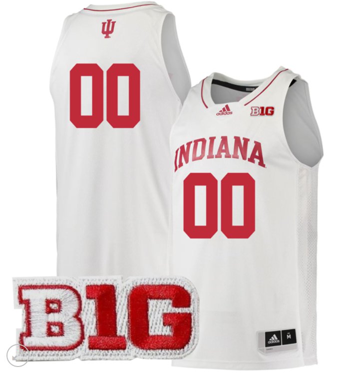 Custom Indiana Hoosiers Jersey College Basketball Stiched White