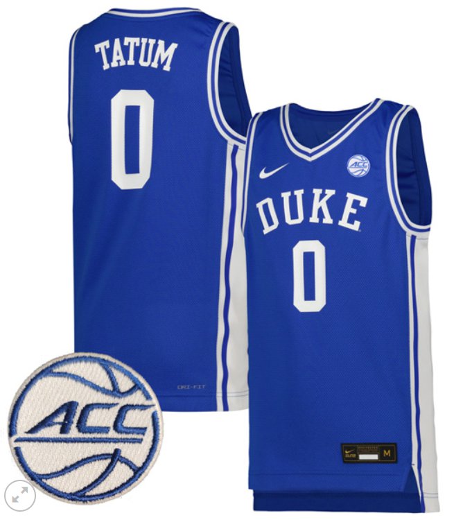 Men's Duke Blue Devils #0 Jayson Tatum College Nike NCAA Basketball Stiched Blue Jersey