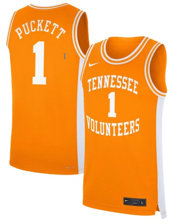 Men's Tennessee Volunteers #1 Sara Puckett Nike Basketball NIL Orange Stitched Jersey