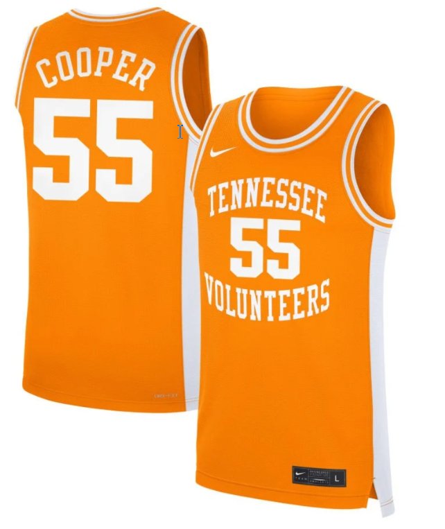 Men's Tennessee Volunteers #55 Talaysia Cooper Nike Basketball NIL Orange Stitched Jersey