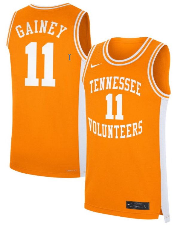 Men's Tennessee Volunteers #11 Jordan Gainey Nike Basketball NIL Orange Stitched Jersey