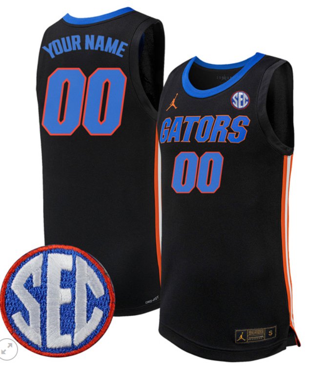 Custom Florida Gators Jersey College Basketball Stiched Limited Black