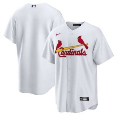 Big Size 4XL-8XL Men's St. Louis Cardinals Nike Home Replica Stitched Jersey - White