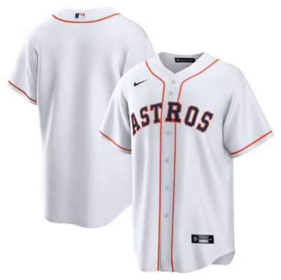 Big Size 4XL-8XL Men's Houston Astros Nike Home Replica Stitched Jersey - White