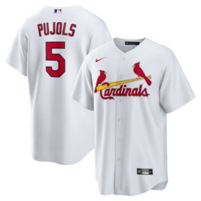Men's & Women's & Youth St. Louis Cardinals #5 Albert Pujols White Nike Home Retired Player Replica Stitched Jersey