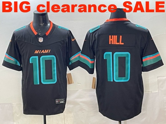 Clearance SALE Mens & Womens & Youth Miami Dolphins #10 Tyreek Hill 2025 “Rivalries” F.U.S.E. Stitched Limited Jersey Pitch Blue