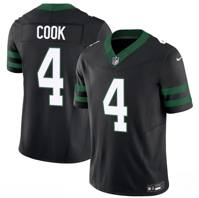 Men's New York Jets #4 Brady Cook Black 2025 F.U.S.E. Vapor Untouchable Limited Stitched Jersey