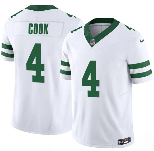 Men's New York Jets #4 Brady Cook White 2025 F.U.S.E. Vapor Untouchable Limited Stitched Jersey