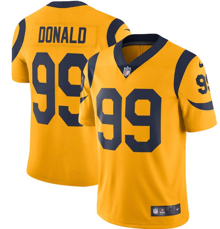 Men's & Women's & Youth Los Angeles Rams Active Player Custom Gold 2025 Color Rush Limited Stitched Football Jersey