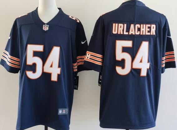 Men's Chicago Bears #54 Brian Urlacher Navy Vapor Limited Stitched Jersey