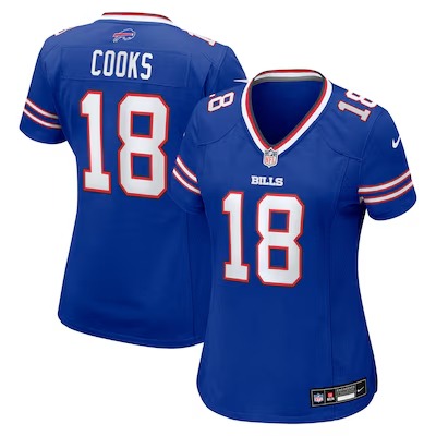 Women's Buffalo Bills #18 Brandin Cooks Royal Nike Team Game Jersey
