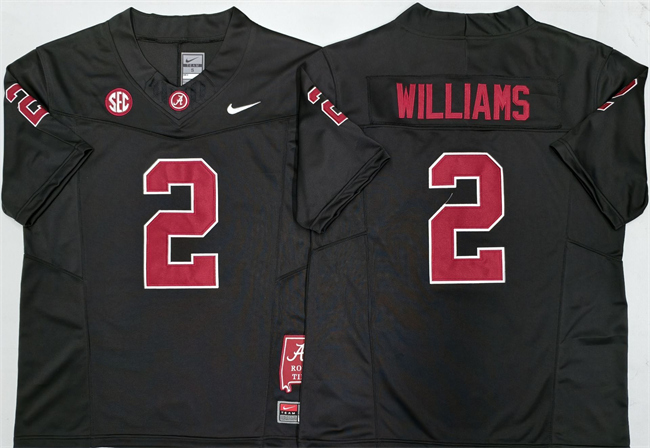 Men's Alabama Crimson Tide #2 Ryan Williams Black F.U.S.E  Stitched Football Jersey