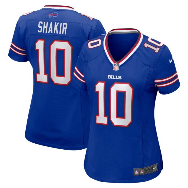 Women's Buffalo Bills #10 Khalil Shakir Royal Nike Game Stitched NFL Jersey