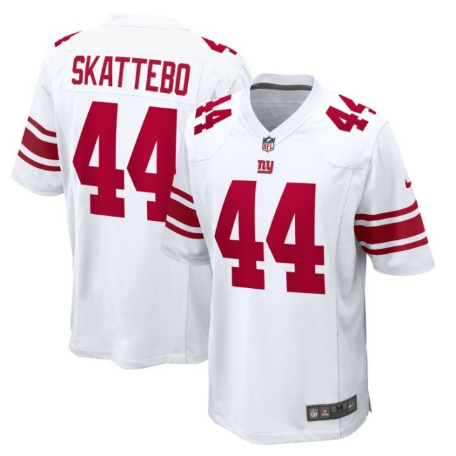 Men's New York Giants #44 Cam Skattebo White Nike Game Stitched NFL Jersey