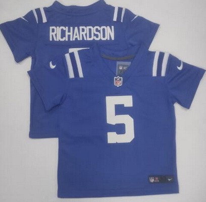 Toddler Indianapolis Colts #5 Anthony Richardson Limited Blue Vapor Stitched NFL Jersey