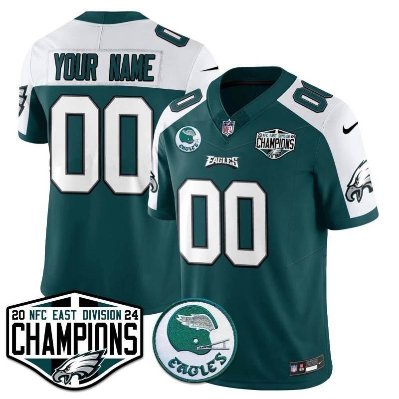 Gender Customized Philadelphia Eagles 2024 NFC East Division Champions Green Alternate Jersey - All Stitched