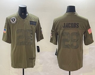 Men's Las Vegas Raiders #28 Josh Jacobs  Admiral Jersey