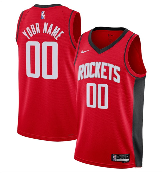 Men's Houston Rockets Active Player Custom Red Stitched Basketball Jersey