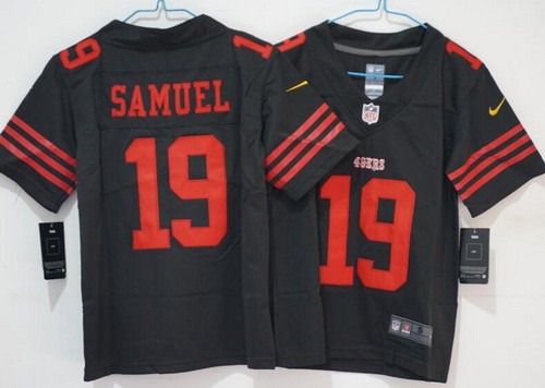 Women's San Francisco 49ers #19 Deebo Samuel Limited Black Vapor Jersey