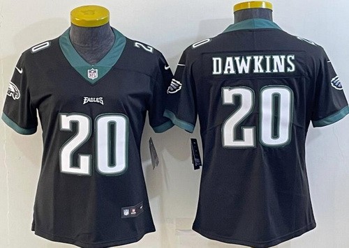 Women's Philadelphia Eagles #20 Brian Dawkins Limited Black Vapor Jersey