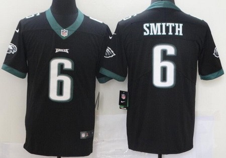 Women's Philadelphia Eagles #6 DeVonta Smith Limited Black Vapor Untouchable Jersey