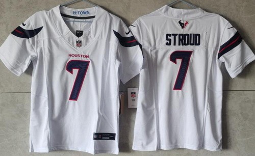 Women's Houston Texans #7 CJ Stroud Limited White FUSE Vapor Jersey