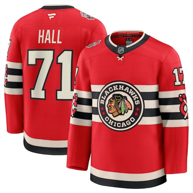 Custom Chicago Blackhawks Red 2024-25 Winter Classic Stitched Hockey Jersey