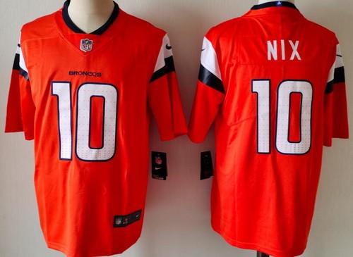 Women's Denver Broncos #10 Bo Nix Limited Orange Vapor Jersey