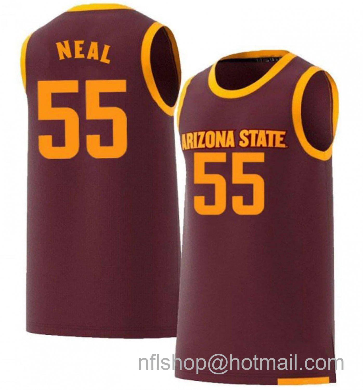 Men's Arizona State Sun Devils Desmond Cambridge College Basketball Red #55 Stitched Jersey